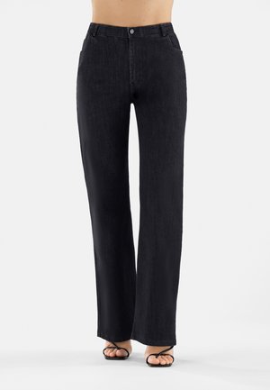 Vaqueros rectos - denim nero