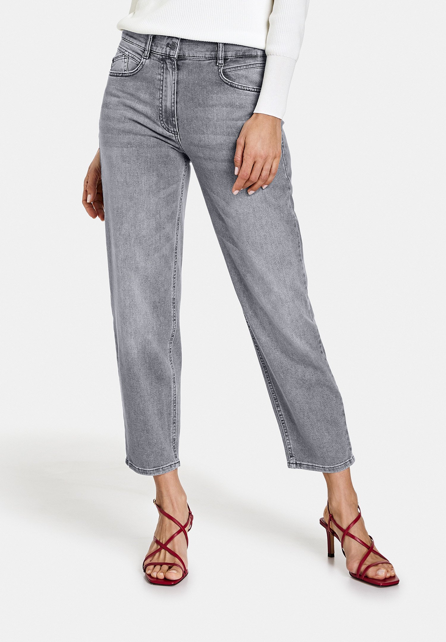 Straight leg jeans - grey denim 