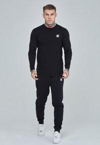 SIKSILK - ESSENTIALS - Ilgarankovis viršutinės dalies drabužis - black Miniatiūros vaizdas 1