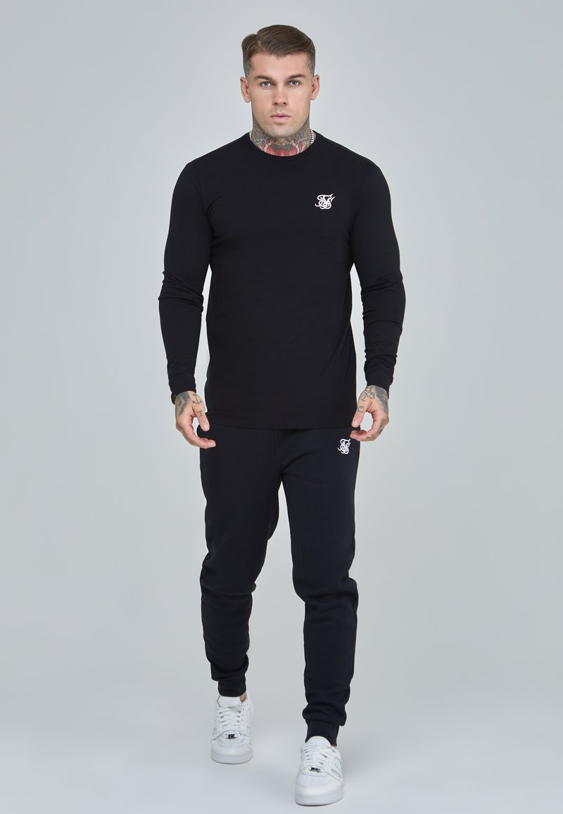 SIKSILK - ESSENTIALS - Ilgarankovis viršutinės dalies drabužis - black, Padidinti