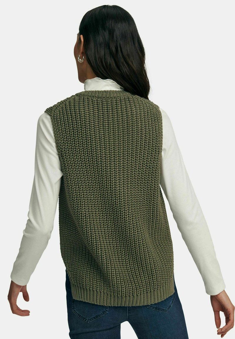 Damen Strickjacken | PETER HAHN Pollunder Strickpullover green/grün - KQ82136 Damen Strickjacken | PETER HAHN Pollunder Strickpullover green/grün - KQ82136