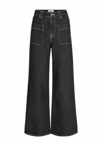 GESCHNITTEN JXTOKYO PIL WIDE  POCKET - Široké džíny - black denim