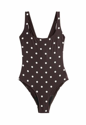 Ujumistrikoo - chocolate brown cream spot