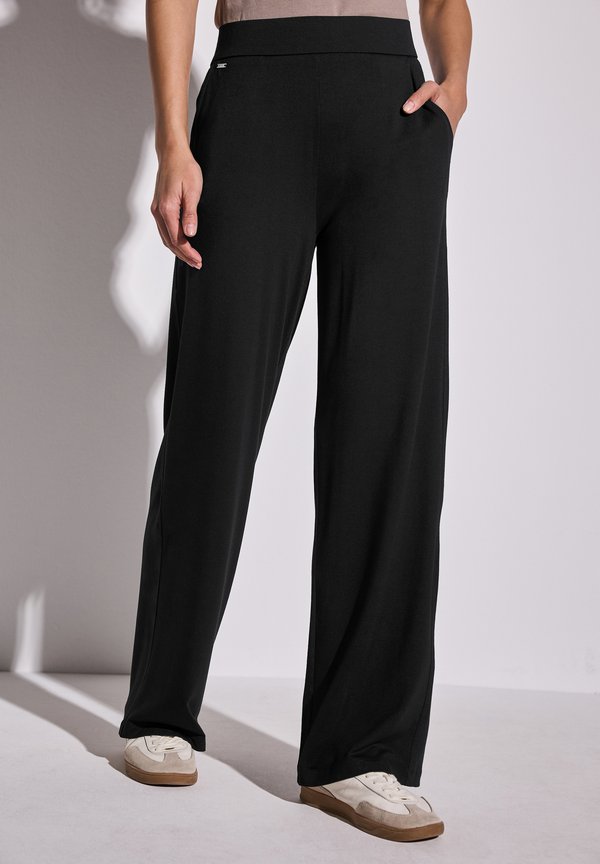 WIDE LEG - Jogginghose - schwarz