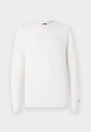 Tommy Jeans SLIM - Top s dlouhým rukávem - ancient white
