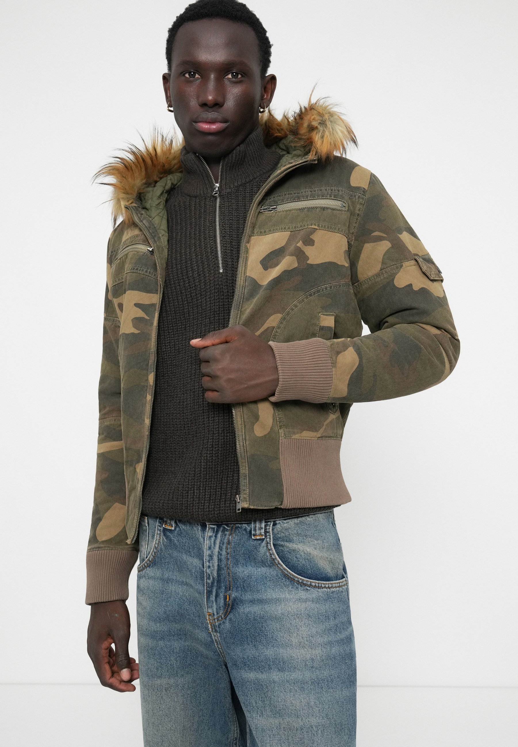 Jaded London CAMO JACKET UNISEX - Bomber Jacket - green - Zalando