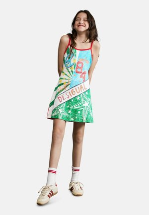 Desigual, MULTICOLORED PRINTED DRESS - Vestido ligero - black