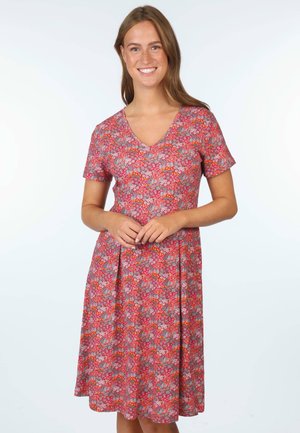 Sorgenfri Sylt NELLY SUMMER MEADOW - Jerseykleid - rubin