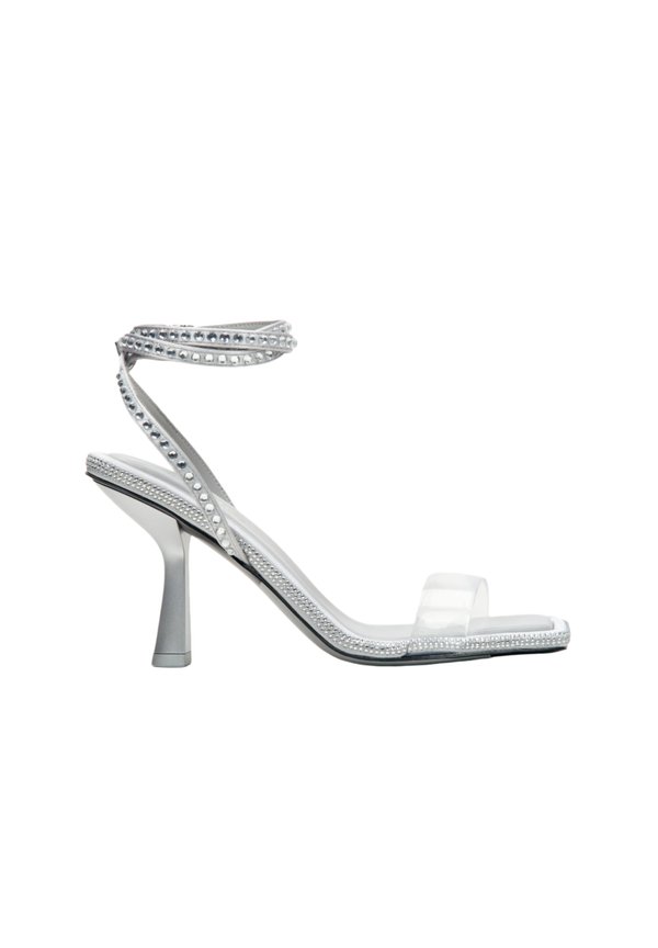 High Heel Sandalette - silver