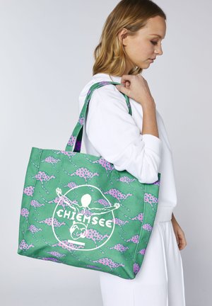 Chiemsee, STRANDTASCHE IM ALLOVER-DESIGN UNISEX - Beach accessory - 16-5721 marine green