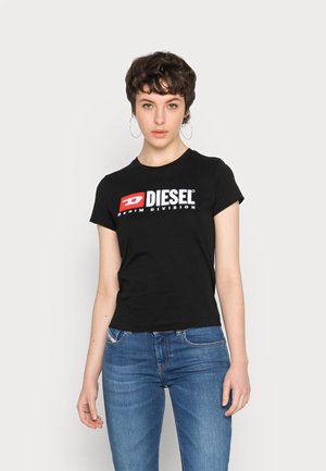 T-shirt con stampa - black