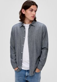 QS Overhemd - tiefblau