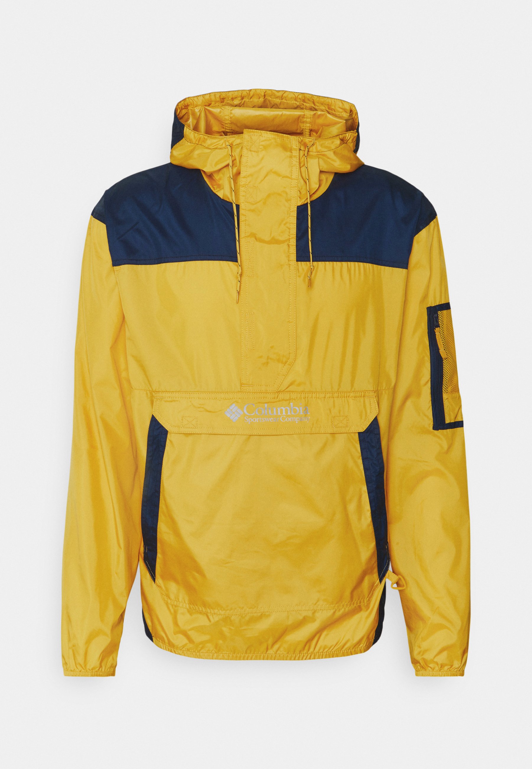 Columbia CHALLENGER - Cortaviento - bright gold/collegiate navy/amarillo -  Zalando.es
