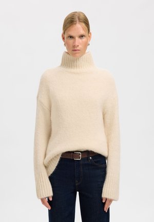 Selected Femme SLFGABRIELLA HIGH NECK  - Jumper - birch