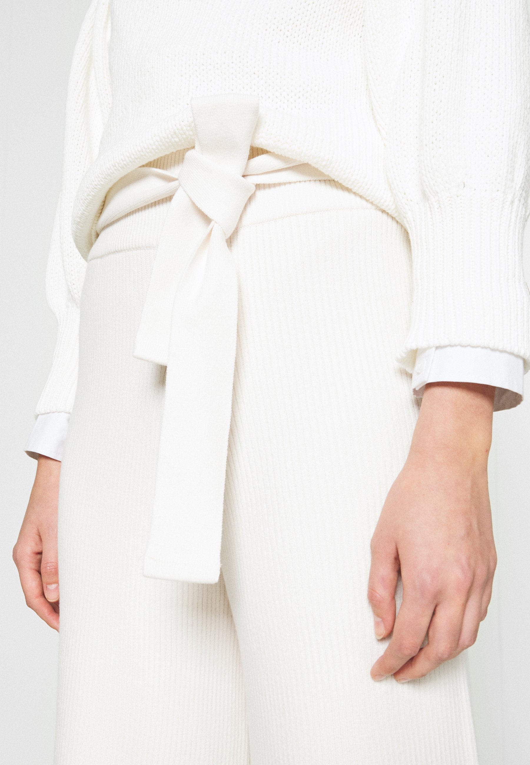River Island Trousers - cream/white 