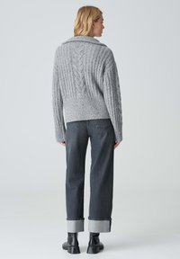 OPUS POPFY - Strickpullover - easy grey