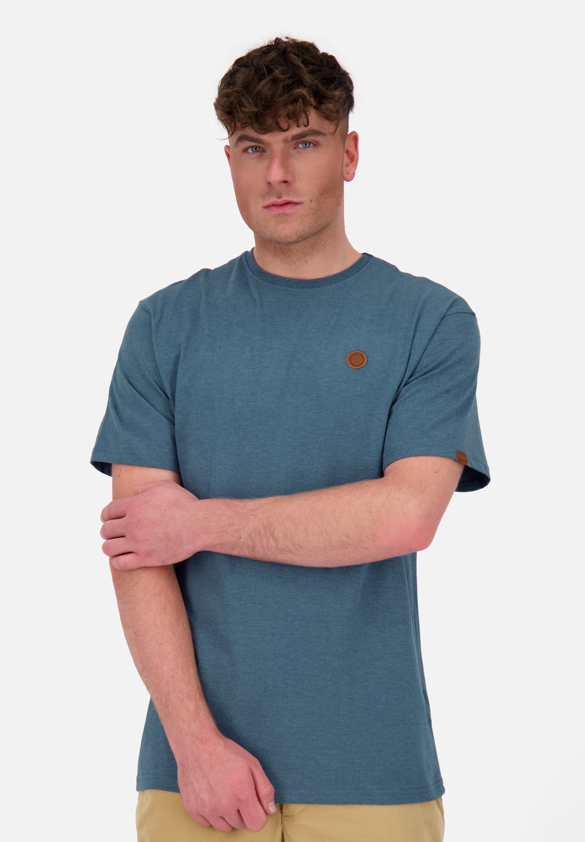 alife & kickin Basic T-shirt - tidal teal melange/teal - Zalando