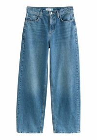 TALL FIT - BOYFRIEND TURN UP - Egyenes szárú farmer - mid blue