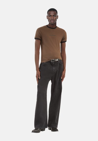 The Kooples T-shirt con stampa - dark brown
