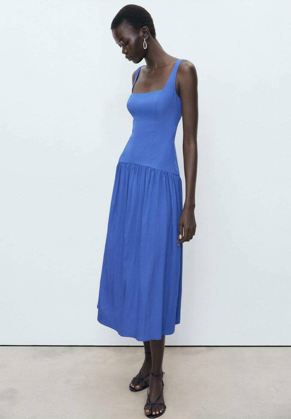 flare in dress La Scala Satin Flare Homecoming Dress main image 0