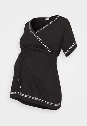 MLKATE TESS - Triko s potiskem - black/white