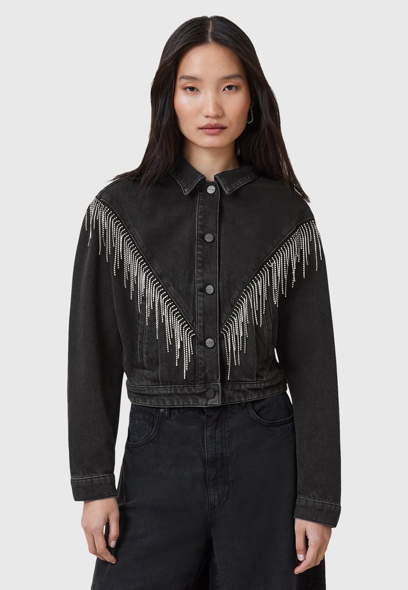 AllSaints - MARLENE  - Džinsa auduma jaka - black, Palielināt