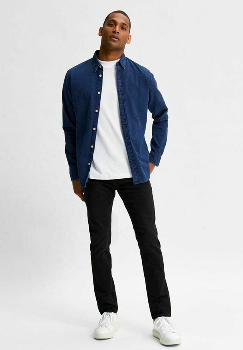 Selected Homme Jeans slim fit - black denim/nero denim - Zalando.it