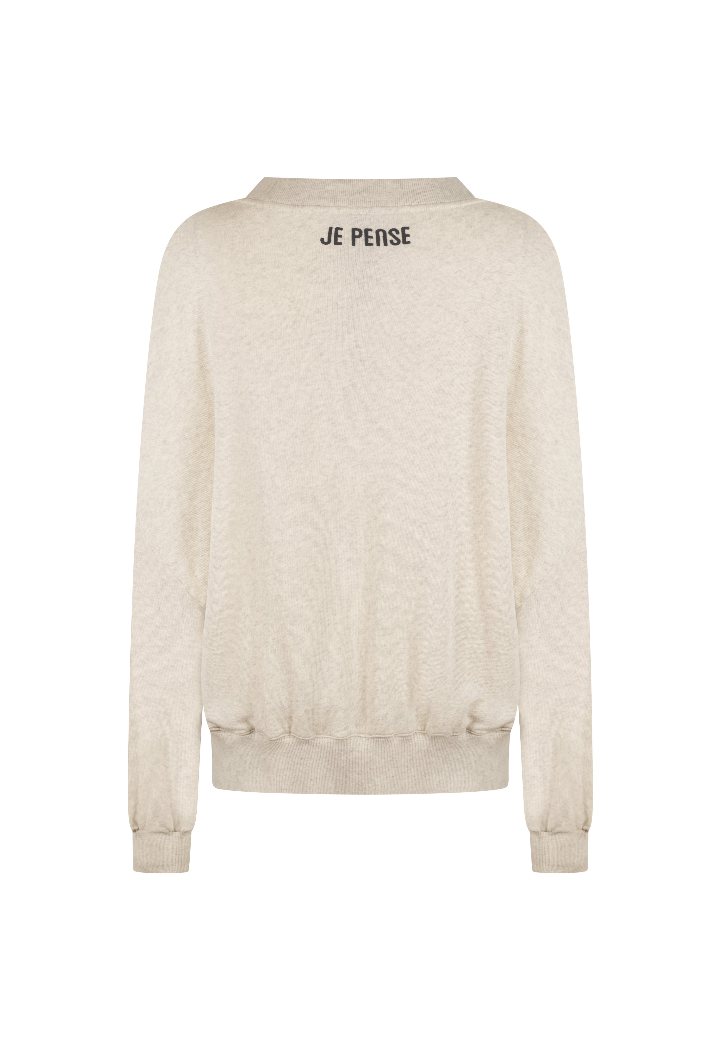 10DAYS LOOSE FIT - Sweater - soft white melee/crème - Zalando.nl