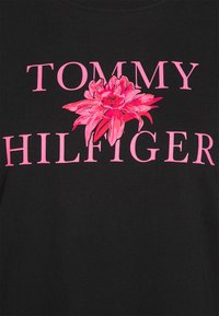 Tommy Hilfiger FLORAL TEE - T-shirt estampada - black