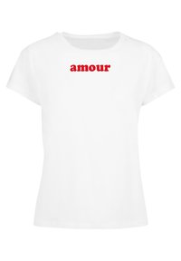 AMOUR - Potiskana majica - white