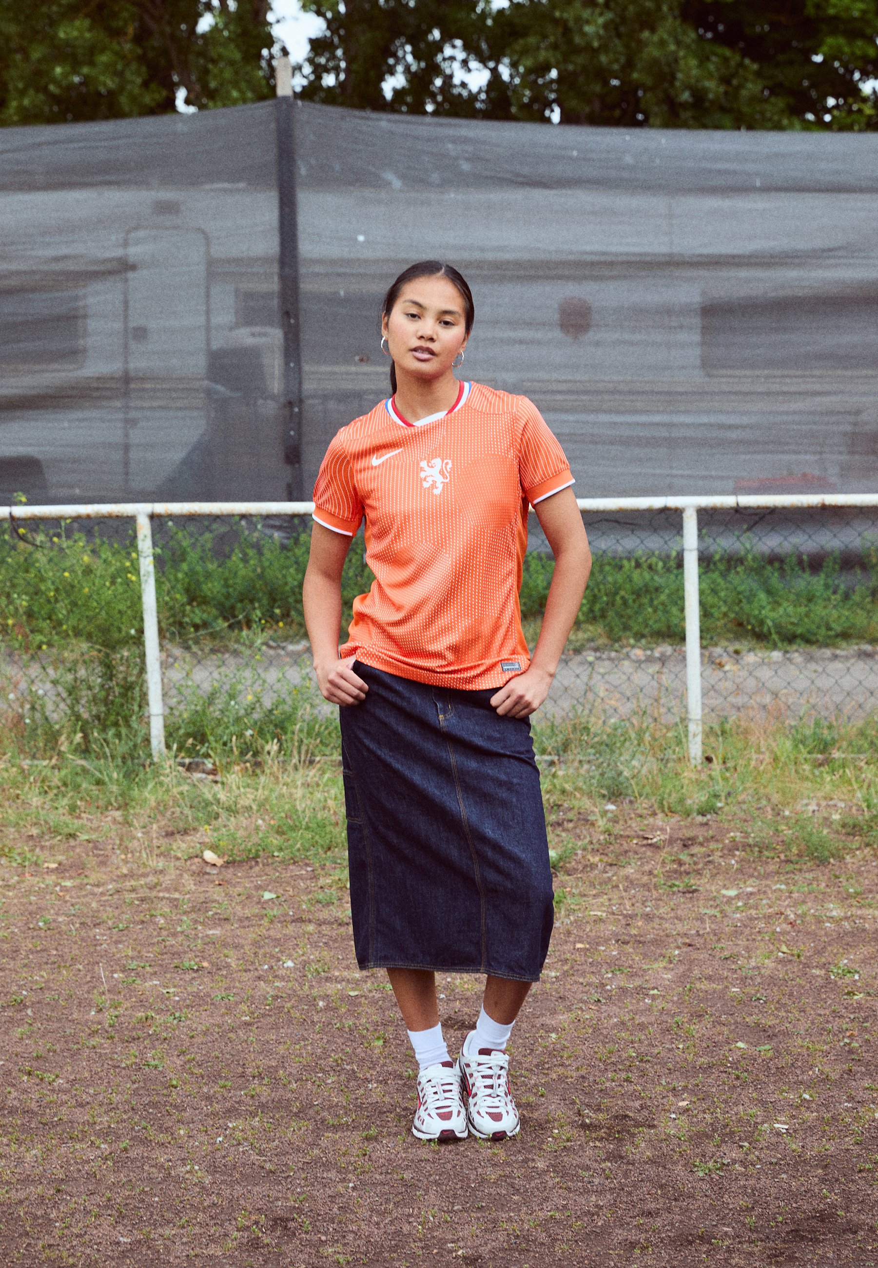 Nike ユニフォーム CABBAGE 13 L Nike Performance NETHERLAND KNVB STADIUM SHORT SLEEVES HOME