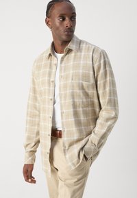 Mads Nørgaard ALASKA CHECK SUNE SHIRT - Ing - vanilla ice/silver sage