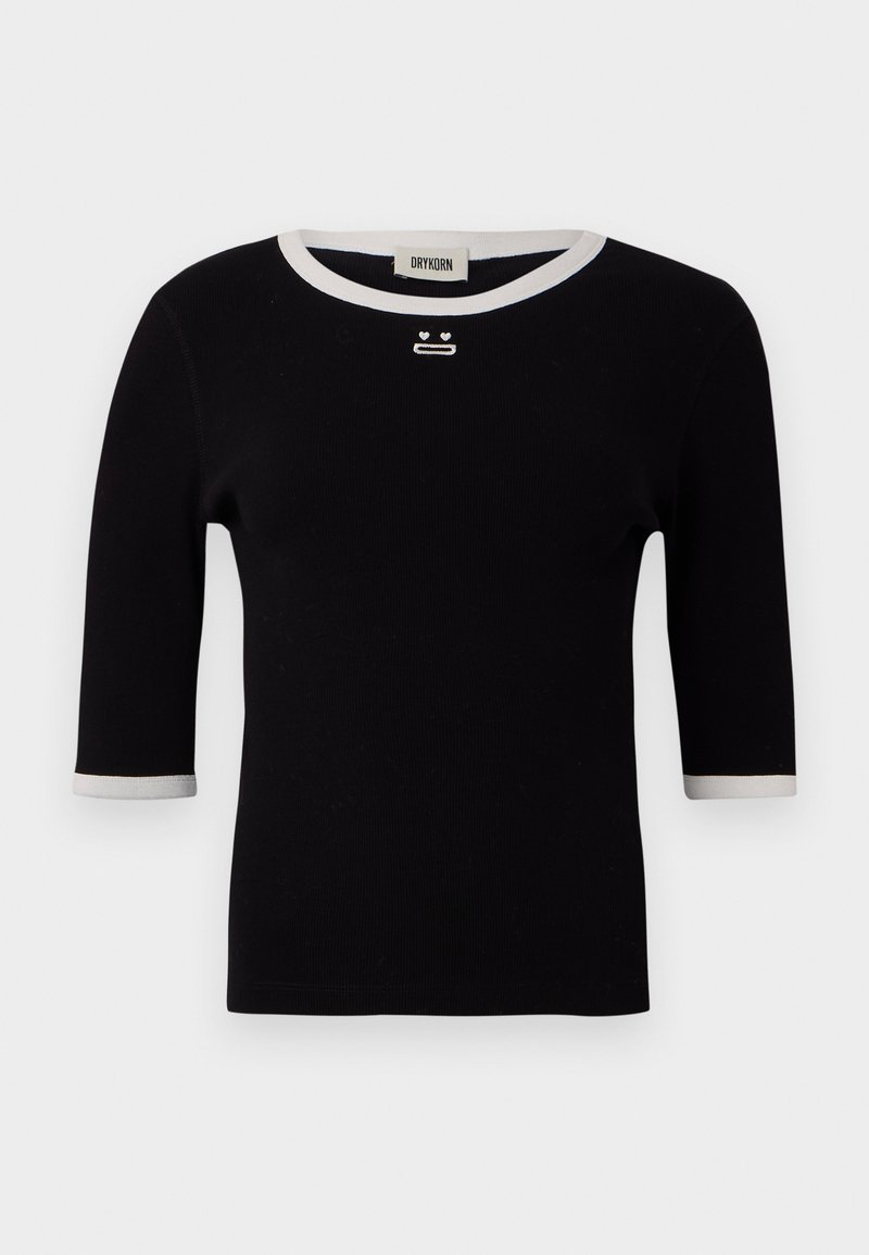 drykorn T-shirt basic zwart