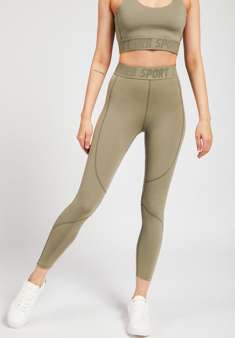 Damen Sportbekleidung | Urban Threads Tights green/grün - JQ44996 Damen Sportbekleidung | Urban Threads Tights green/grün - JQ44996
