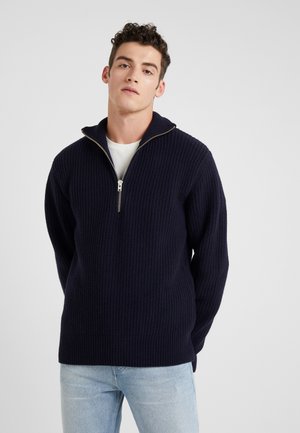 CLOSED ZIPPED JUMPER - Pullover - dark night