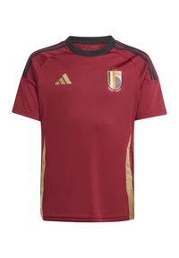 adidas Performance BELGIUM RBFA HOME FAN UNISEX - Print T-shirt - burgundy