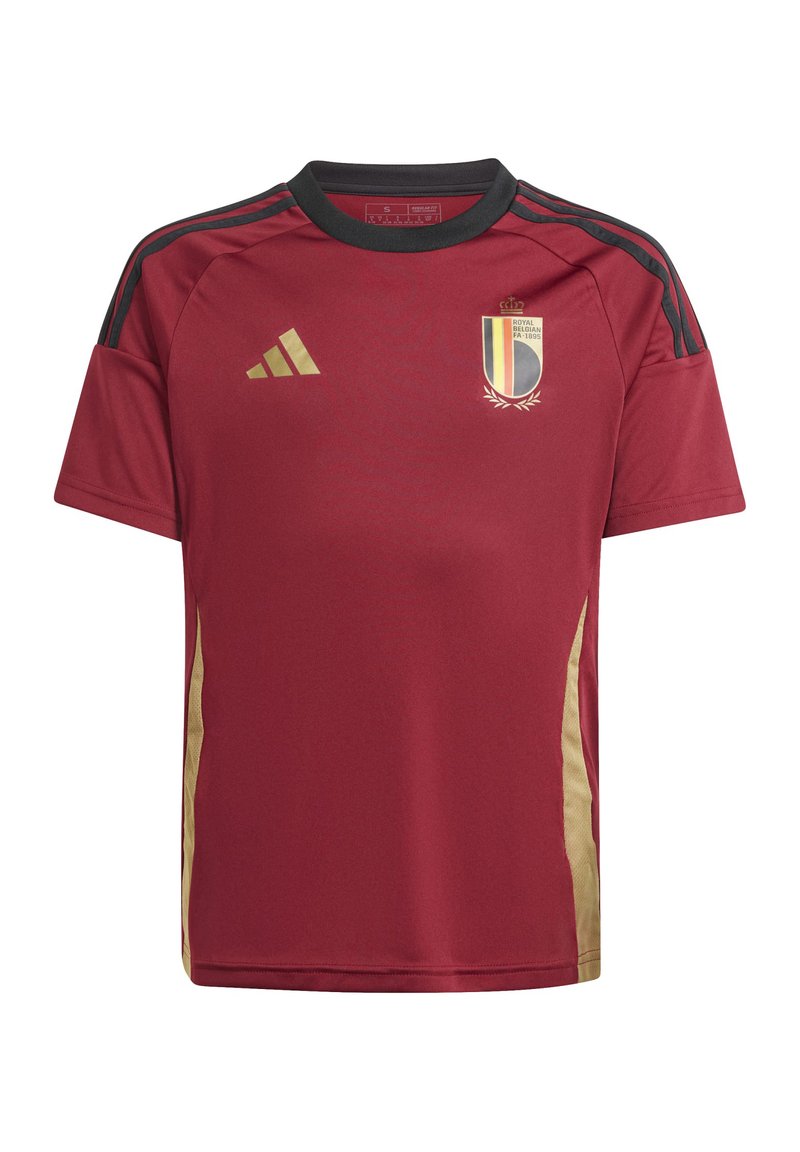 adidas Performance BELGIUM RBFA HOME FAN UNISEX - Print T-shirt - burgundy