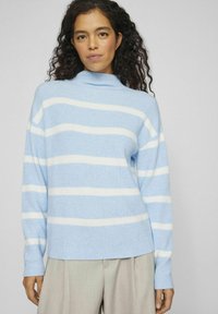 VILA VIRIL MOCK NECK  - Strickpullover - kentucky blue