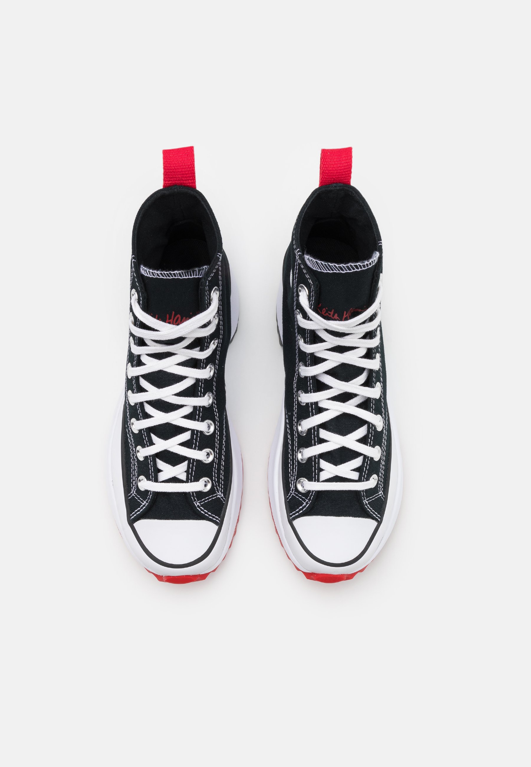 converse run star hike x keith haring