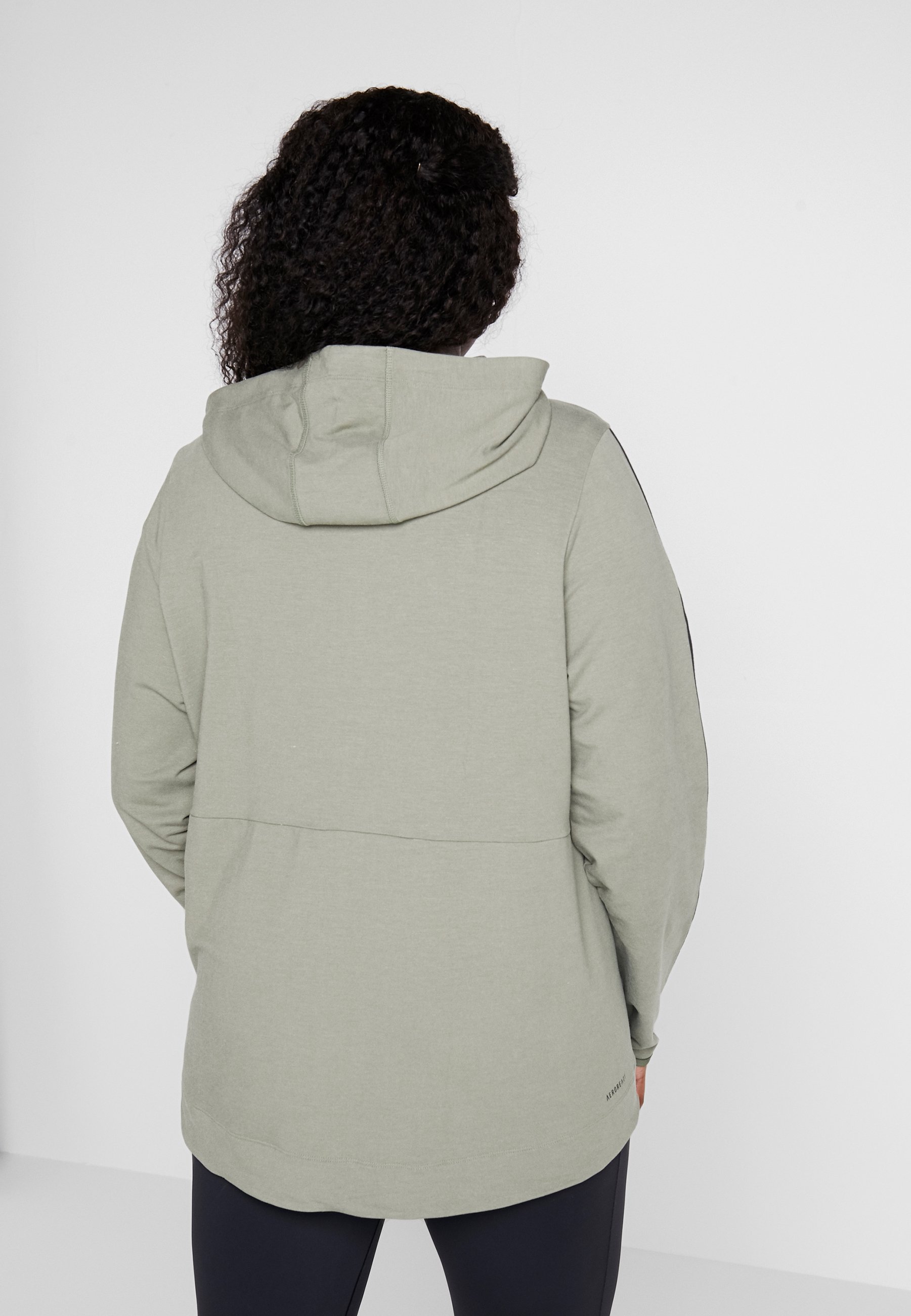 adidas Performance 3S HOOD Sweatjacke legend green adidas Performance 3S HOOD Sweatjacke legend green
