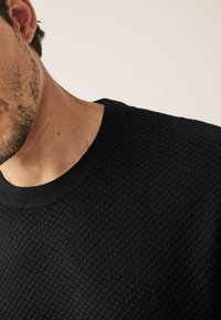 Next TEXTURED CREW  - Neule - black