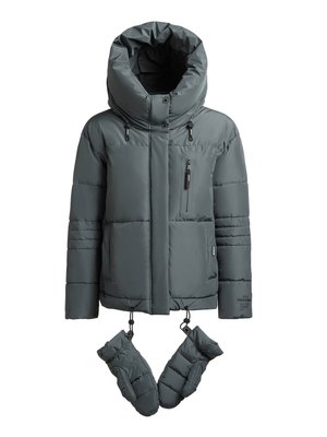 khujo PEEKE2 WITH GLOVES - Zimní bunda - foam green