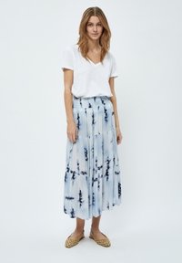 Desires DEBINA MID WAIST ANKLE SMOCK SKIRT - A-lõikeline seelik - white print
