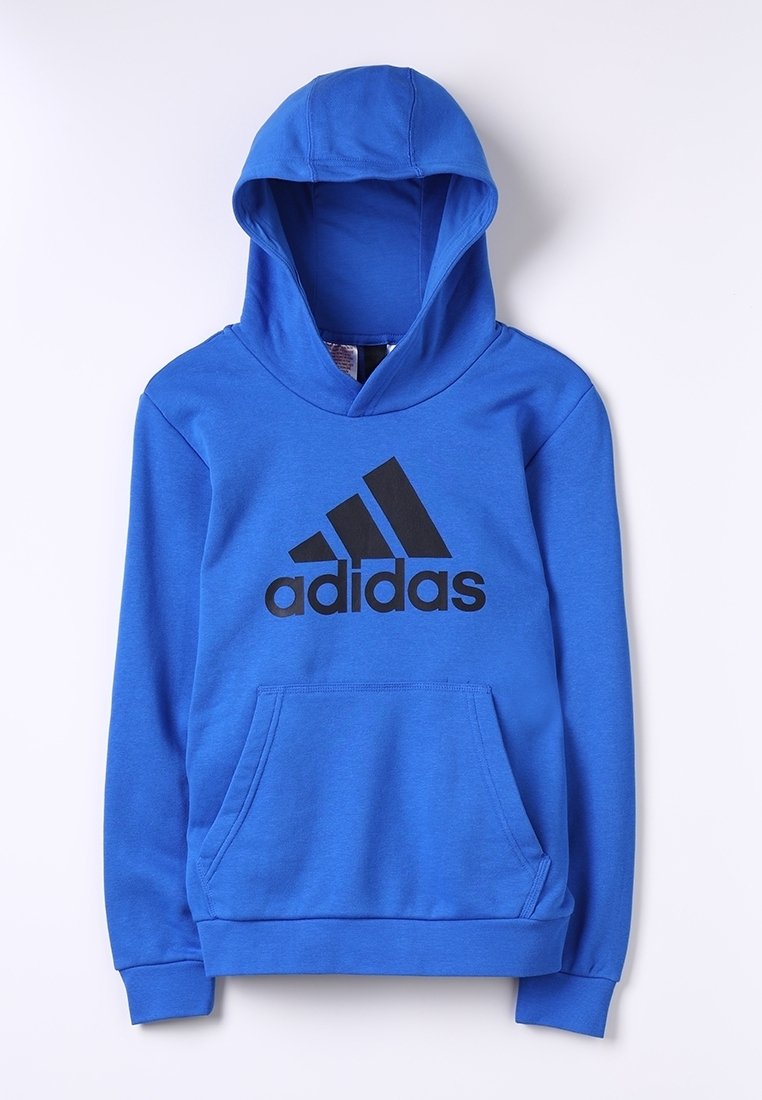 adidas Performance LOGO HOOD - Luvtröja - blue/black