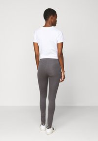 Even&Odd Tall 2 PACK - Leggings - Calças - black/mottled dark grey