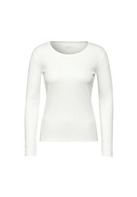 MIT RUNDHALS - Langarmshirt - weiß
