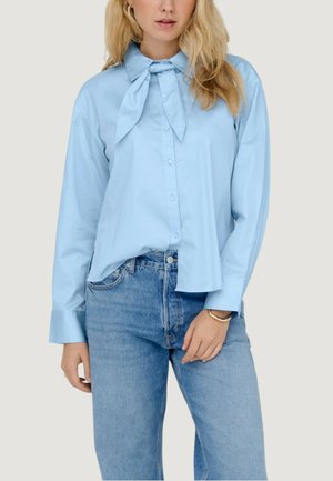 WILLOW LOOSE L/S BOW WVN  - Camicia - pale-blue