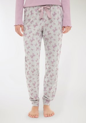 CON FIOCCHI - Pantaloni del pigiama - var grigio chiaro melange