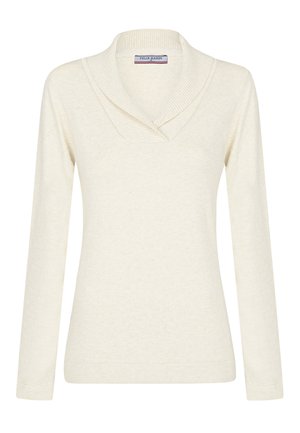 SHAWL COLLAR  - Pullover - off-white