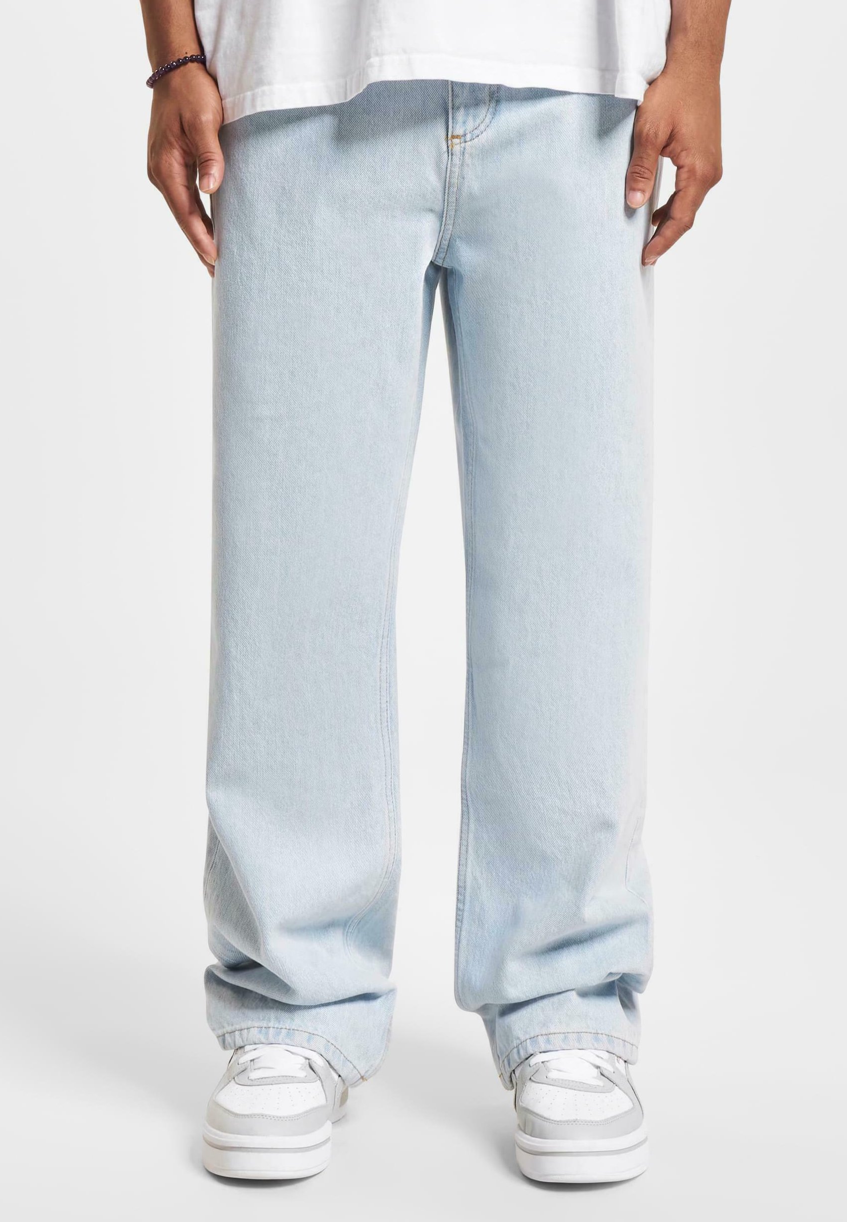 DEF DRY BAGGYS Relaxed Fit Jeans Ice Blue mottled Light Blue DEF DRY BAGGYS Relaxed Fit Jeans Ice Blue mottled Light Blue